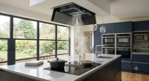 A high-performance air filtration system acting as a robust cooker hood alternative for avid home cooks.